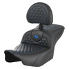 Saddlemen Road Sofa Honeycomb Stitch Colored Stitch Seat - Harley-Davidson Road Glide/Street Glide/CVO Road Glide/CVO Street Glide (2023-2026)