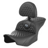 Saddlemen Road Sofa Honeycomb Stitch Colored Stitch Seat - Harley-Davidson Road Glide/Street Glide/CVO Road Glide/CVO Street Glide (2023-2026)