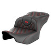 Saddlemen Road Sofa Lattice Stitch Colored Stitch Seat - Harley-Davidson Road Glide/Street Glide/CVO Road Glide/CVO Street Glide (2023-2026)