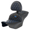 Saddlemen Road Sofa Lattice Stitch Colored Stitch Seat - Harley-Davidson Road Glide/Street Glide/CVO Road Glide/CVO Street Glide (2023-2026)