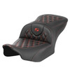 Saddlemen Road Sofa Lattice Stitch Colored Stitch Seat - Harley-Davidson Road Glide/Street Glide/CVO Road Glide/CVO Street Glide (2023-2026)