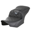 Saddlemen Road Sofa Honeycomb Stitch Colored Stitch Seat - Harley-Davidson Road Glide/Street Glide/CVO Road Glide/CVO Street Glide (2023-2026) (Without Backrest)