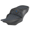 Saddlemen Road Sofa King Lattice Stitch Colored Stitch Seat - Harley-Davidson Road Glide/Street Glide/CVO Road Glide/CVO Street Glide (2023-2026)
