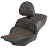Saddlemen Road Sofa King Lattice Stitch Colored Stitch Seat - Harley-Davidson Road Glide/Street Glide/CVO Road Glide/CVO Street Glide (2023-2026)