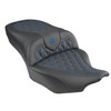 Saddlemen Road Sofa King Lattice Stitch Colored Stitch Seat - Harley-Davidson Road Glide/Street Glide/CVO Road Glide/CVO Street Glide (2023-2026)