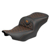 Saddlemen Road Sofa Tri-Gripper Colored Stitch Seat - Harley-Davidson Road Glide/Street Glide/CVO Road Glide/CVO Street Glide (2023-2026)