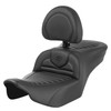 Saddlemen Road Sofa Tuck & Roll Seat - Harley-Davidson Road Glide/Street Glide/CVO Road Glide/CVO Street Glide (2023-2026)