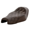 Saddlemen Renegade Brown Lattice Stitch Solo Seat - Harley-Davidson XL Sportster 4.5 Gal Tank (2004-2020)