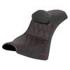Saddlemen SDC Pro Series Performance Gripper Colored Stitch Seat with Lumbar Rest - Harley-Davidson Street Bob FXBB/FXBBS/Standard FXST (2018-2026)