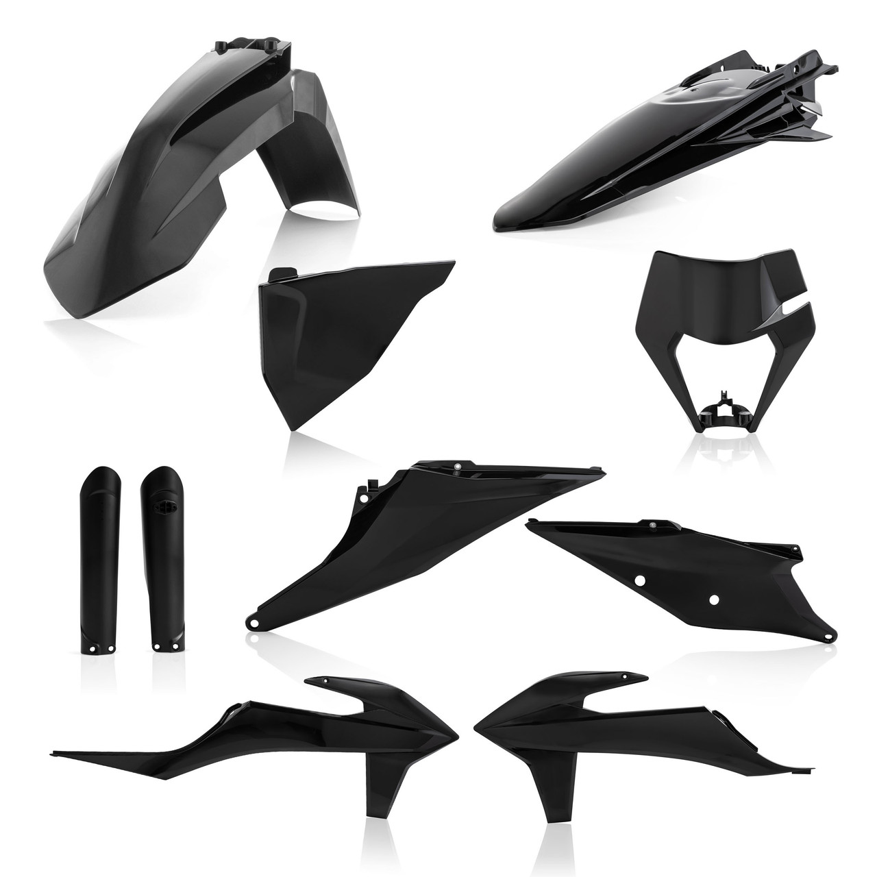 Acerbis Full Plastic Kit - KTM 300 EXC TPi (2020) / KTM 250 EXC-F/350 EXC-F/350 XCF-W/450 EXC-F/500 EXC-F/500 XCF-W (2020-2023) / KTM 250 EXC TPi/300 EXC (2022)