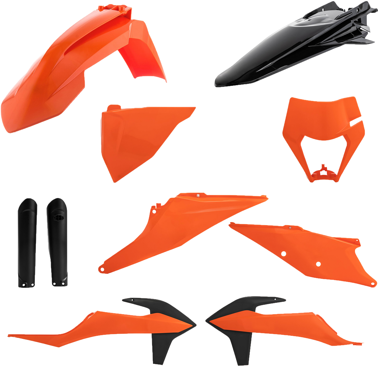 Acerbis Full Plastic Kit - KTM 300 EXC TPi (2020) / KTM 250 EXC-F/350 EXC-F/350 XCF-W/450 EXC-F/500 EXC-F/500 XCF-W (2020-2023) / KTM 250 EXC TPi/300 EXC (2022)
