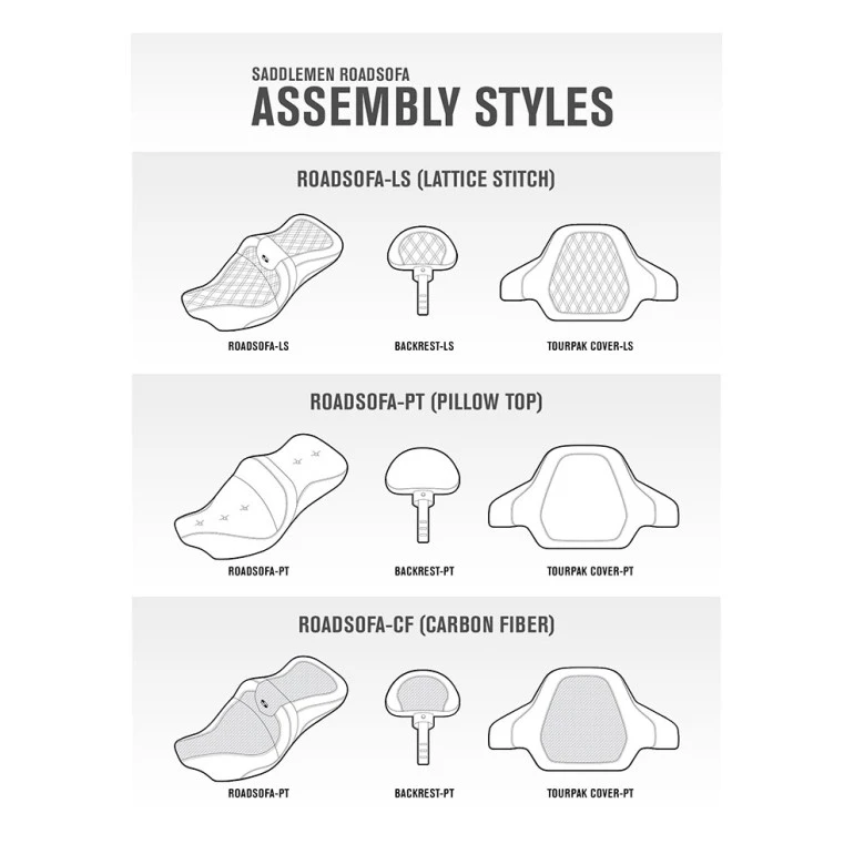 Saddlemen Road Sofa seat for Honda GL1800 Gold Wing