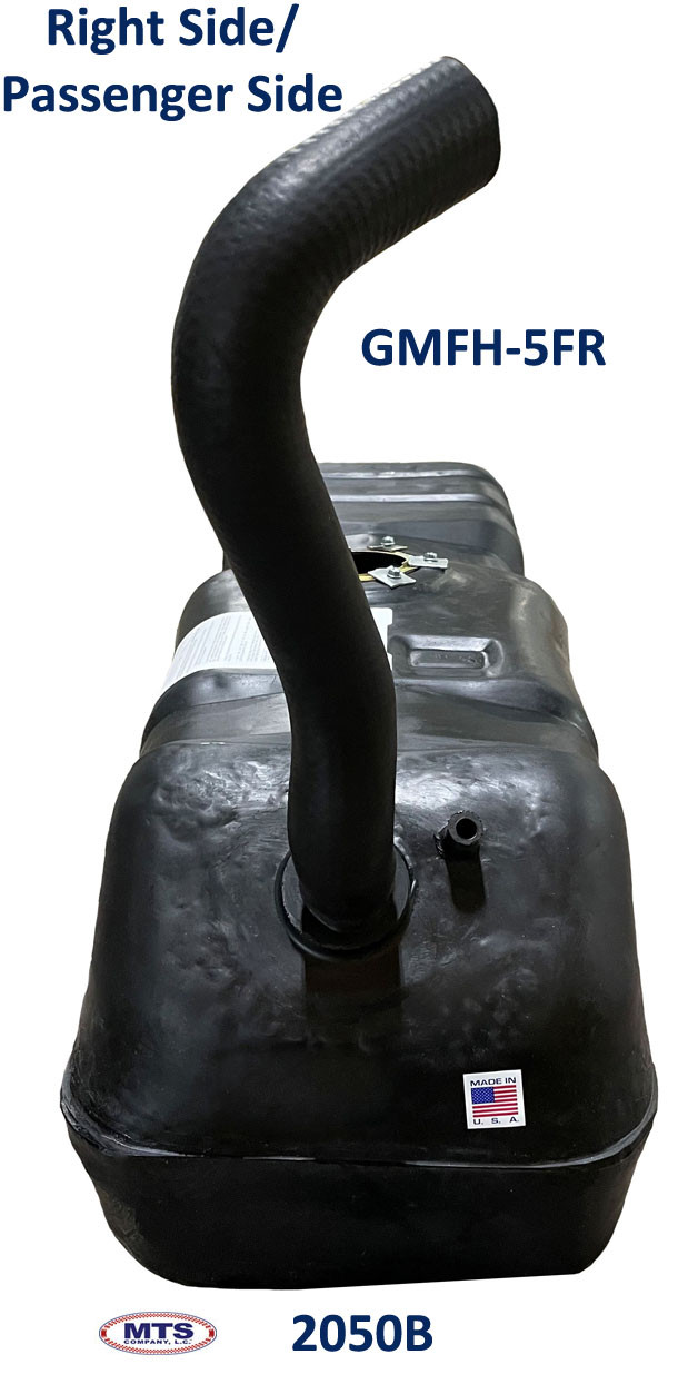 MTS Fuel Filler Hose, Short/Flare Bed, Passenger Side - GMC C/K Pickup (1973-1976)