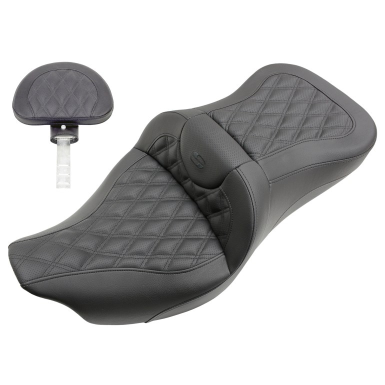 Saddlemen Road Sofa Lattice Stitch Seat - Harley-Davidson FLHR/FLHT/FLHX/FLTR Touring (2008-2025)