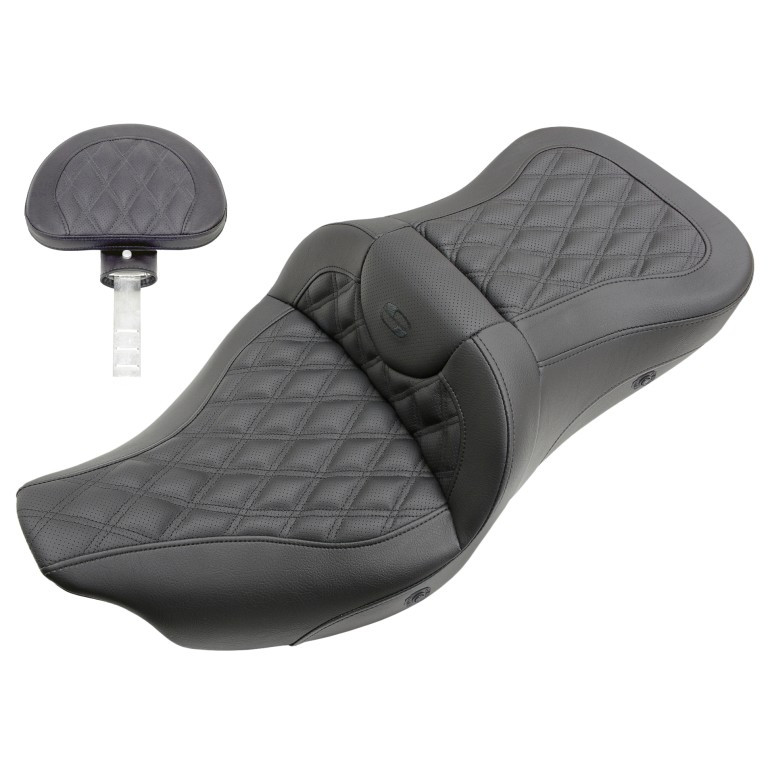 Saddlemen Road Sofa Lattice Stitch Seat - Harley-Davidson FLHR/FLHT/FLHX/FLTR Touring (2008-2025)