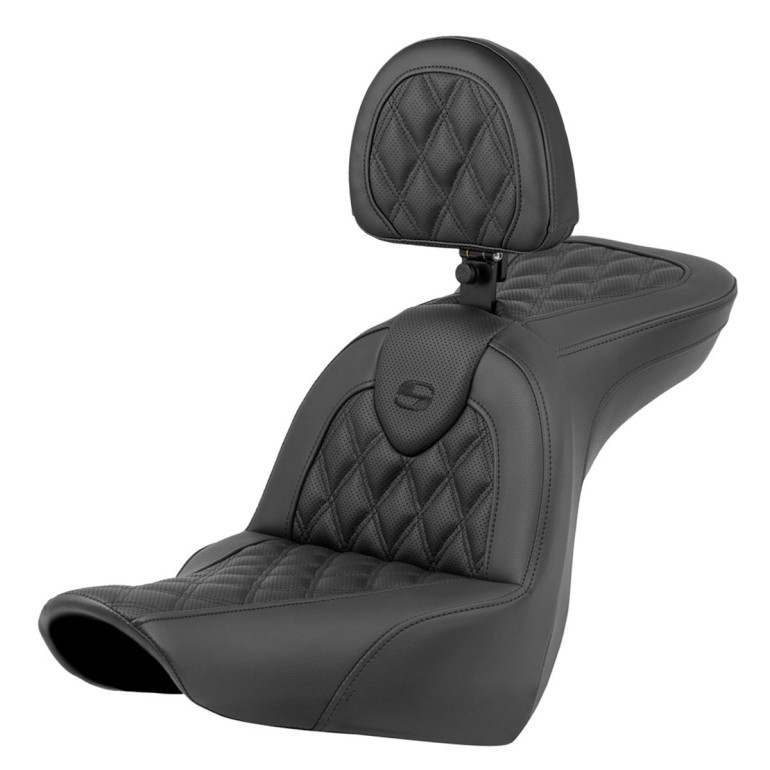 Saddlemen Road Sofa Lattice Stitch Seat - Harley-Davidson Low