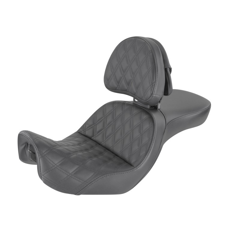 Saddlemen Explorer Lattice Stitch Seat - Harley-Davidson FXD/FXDWG/FLD Dyna (2006-2017)