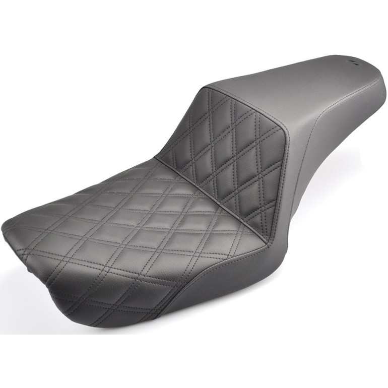 Saddlemen Step-Up Front Lattice Stitch Seat - Harley-Davidson FXD Dyna (2004-2005)