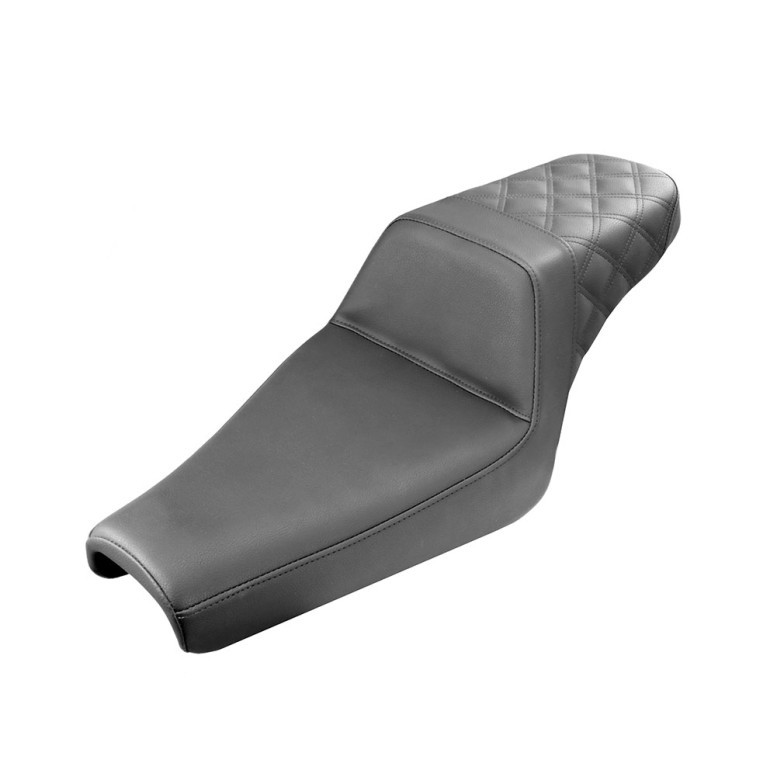 Saddlemen Step-Up Rear Lattice Stitch Seat - Harley-Davidson XL Sportster 4.5 Gal Tank (2004-2020)