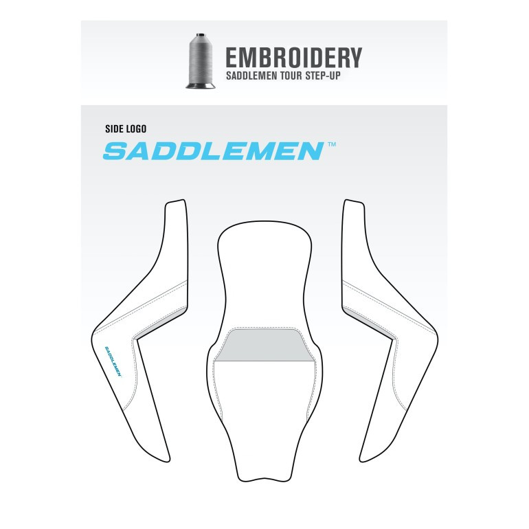 Saddlemen Tour Step-Up Front & Rear Lattice Stitch Seat - Harley-Davidson FLHR/FLHX Touring (1997-2007) (With Backrest)