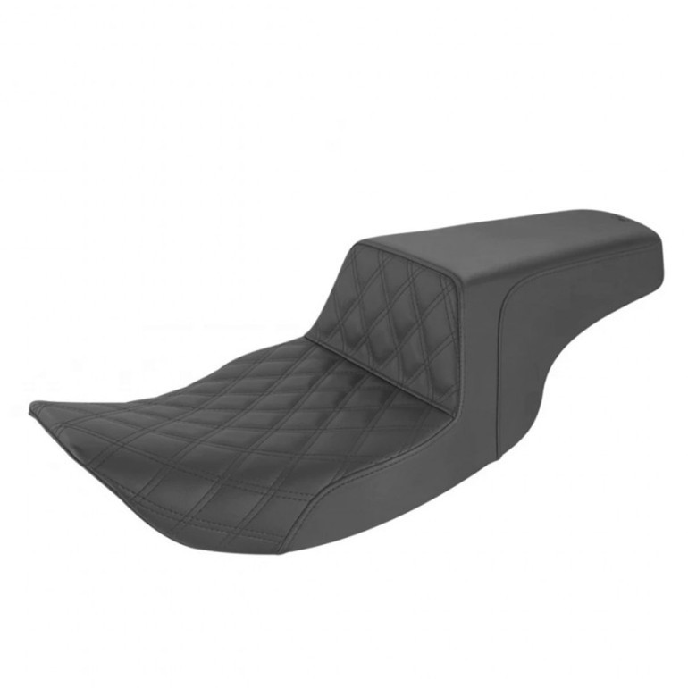 Saddlemen Step-Up Front Lattice Stitch Seat - Harley-Davidson FLHR/FLHX Touring (1997-2007)
