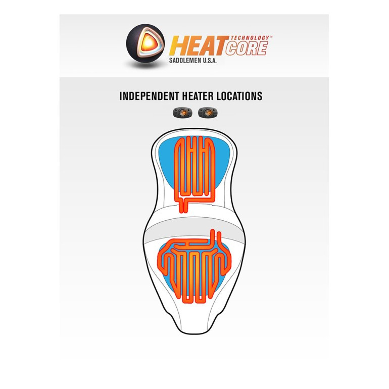 Saddlemen Road Sofa Honeycomb Stitch Colored Stitch Seat - Harley-Davidson FLHR/FLHT/FLHX/FLTR Touring (2008-2025)