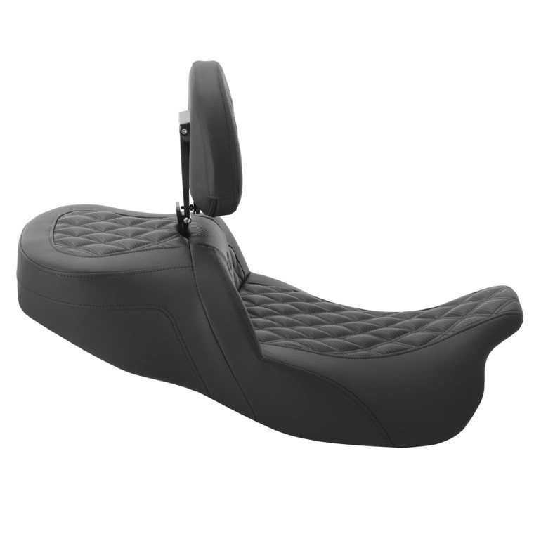 Saddlemen Road Sofa Lattice Stitch Extended Reach Seat - Harley-Davidson Freewheeler/Road Glide 3 (2015-2025)