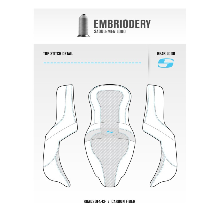 Saddlemen Road Sofa Extended Reach Seat - Harley-Davidson Road Glide/Street Glide/CVO Road Glide/CVO Street Glide (2023-2026)