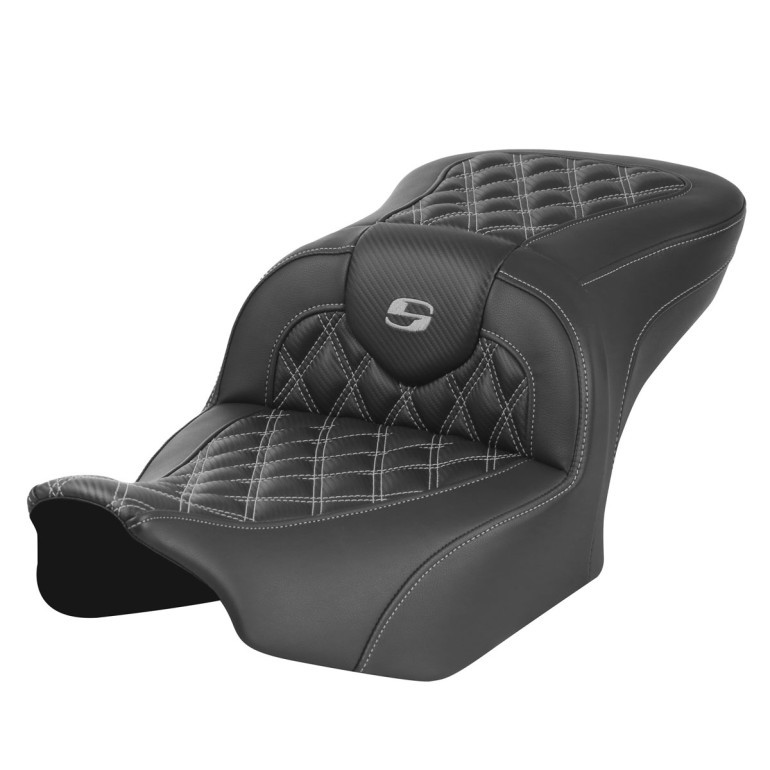 Saddlemen Road Sofa Lattice Stitch Colored Stitch Seat - Harley-Davidson Road Glide/Street Glide/CVO Road Glide/CVO Street Glide (2023-2026)