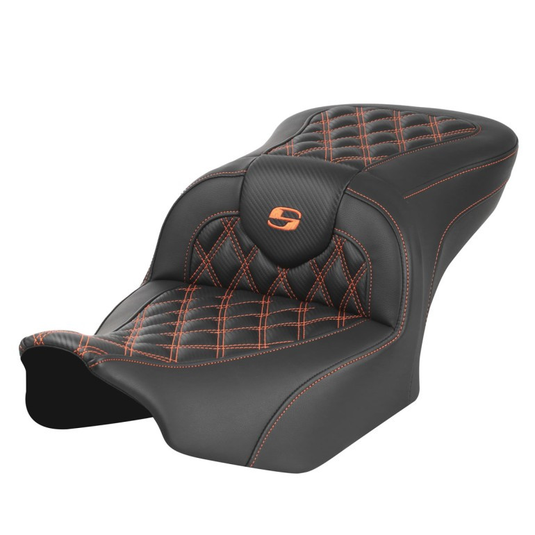 Saddlemen Road Sofa Lattice Stitch Colored Stitch Seat - Harley-Davidson Road Glide/Street Glide/CVO Road Glide/CVO Street Glide (2023-2026)