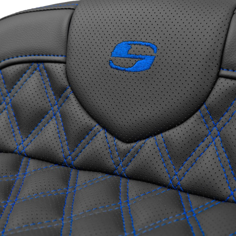 Saddlemen Road Sofa King Lattice Stitch Colored Stitch Seat - Harley-Davidson Road Glide/Street Glide/CVO Road Glide/CVO Street Glide (2023-2026)