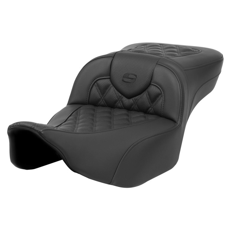 Saddlemen Road Sofa Lattice Stitch Extended Reach Seat - Harley-Davidson Road Glide/Street Glide/CVO Road Glide/CVO Street Glide (2023-2026)