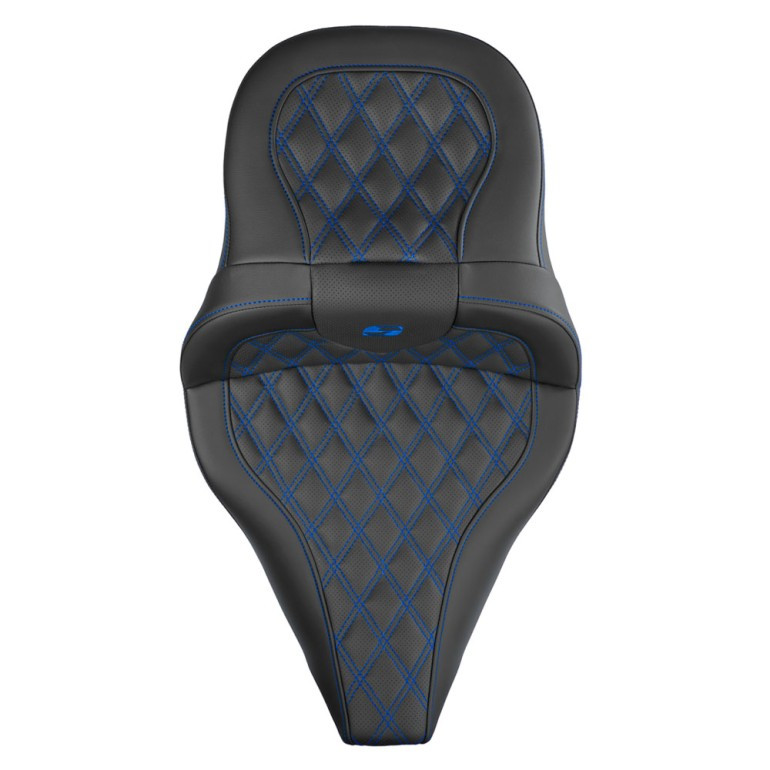 Saddlemen Road Sofa King Lattice Stitch Extended Reach Colored Stitch Seat - Harley-Davidson Road Glide/Street Glide/CVO Road Glide/CVO Street Glide (2023-2026)