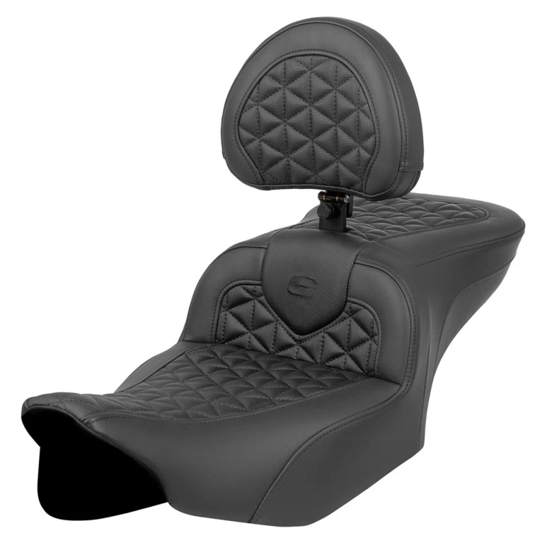 Saddlemen Road Sofa Tri-Gripper Seat - Harley-Davidson Road Glide/Street Glide/CVO Road Glide/CVO Street Glide (2023-2026)