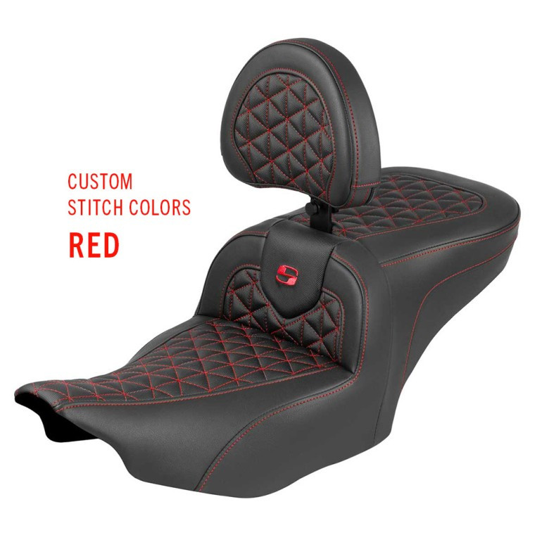 Saddlemen Road Sofa Tri-Gripper Seat - Harley-Davidson Road Glide/Street Glide/CVO Road Glide/CVO Street Glide (2023-2026)