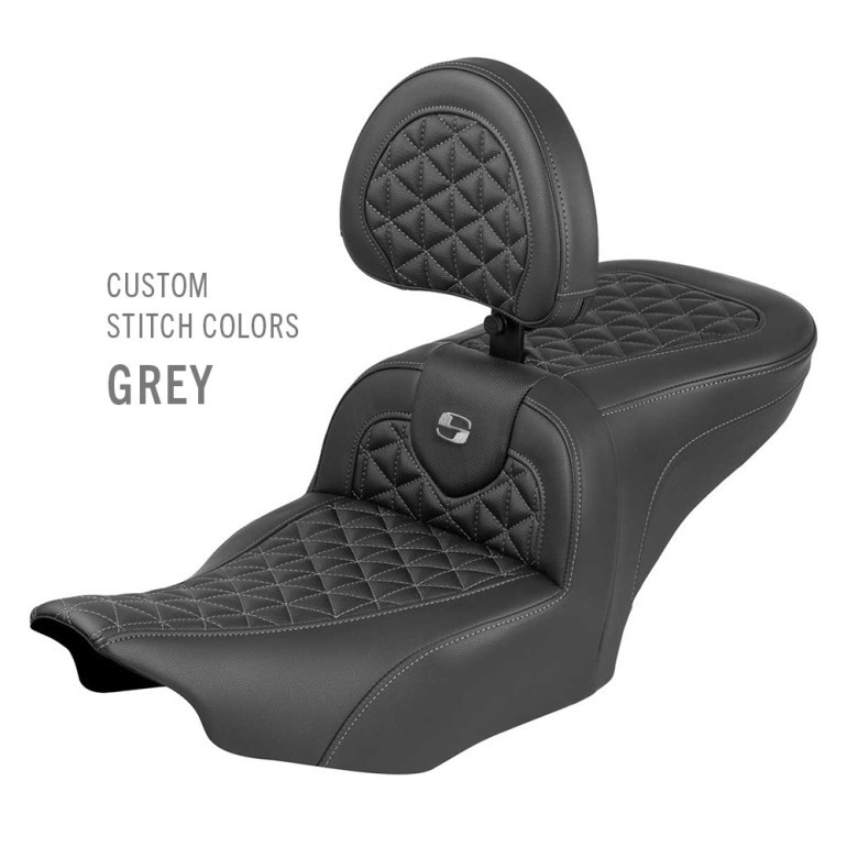 Saddlemen Road Sofa Tri-Gripper Seat - Harley-Davidson Road Glide/Street Glide/CVO Road Glide/CVO Street Glide (2023-2026)