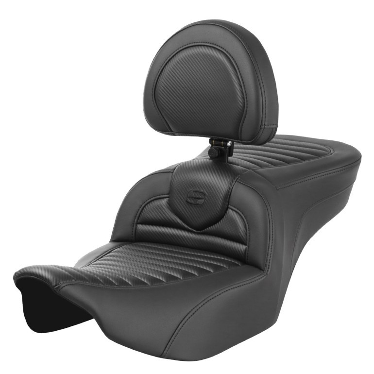 Saddlemen Road Sofa Tuck & Roll Seat - Harley-Davidson Road Glide/Street Glide/CVO Road Glide/CVO Street Glide (2023-2026)