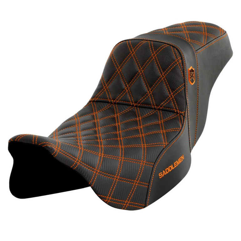 Saddlemen SDC Pro Series Performance Gripper Colored Stitch Seat - Harley-Davidson FLHR/FLHT/FLHX/FLTR Touring (2008-2024)