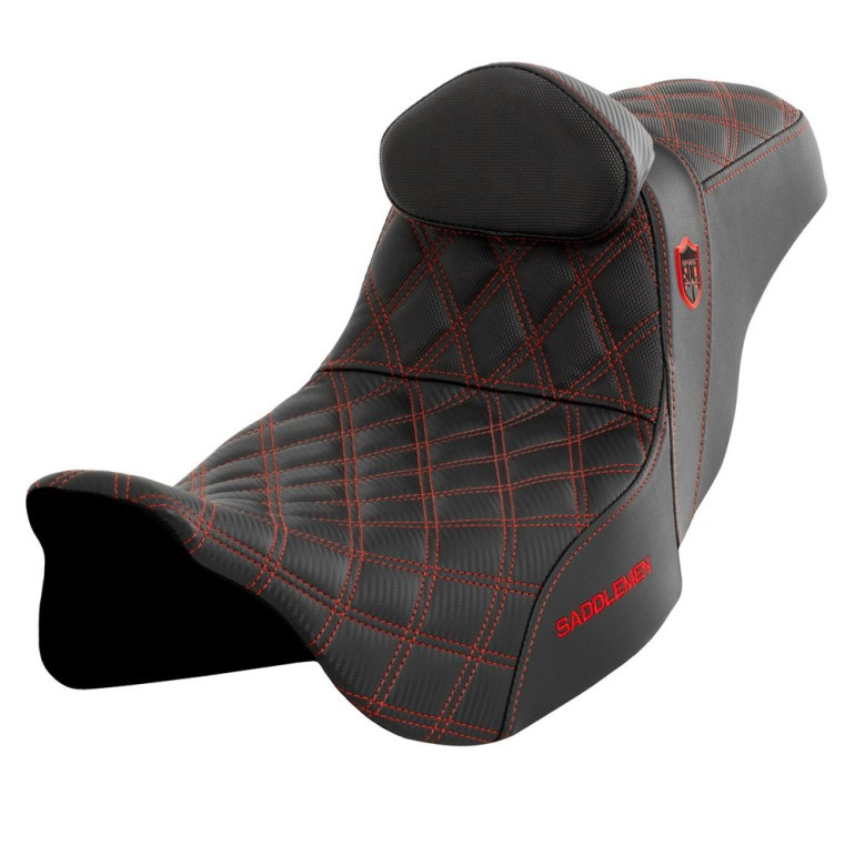 Saddlemen SDC Pro Series Performance Gripper Colored Stitch Seat - Harley-Davidson FLHR/FLHT/FLHX/FLTR Touring (2008-2024)