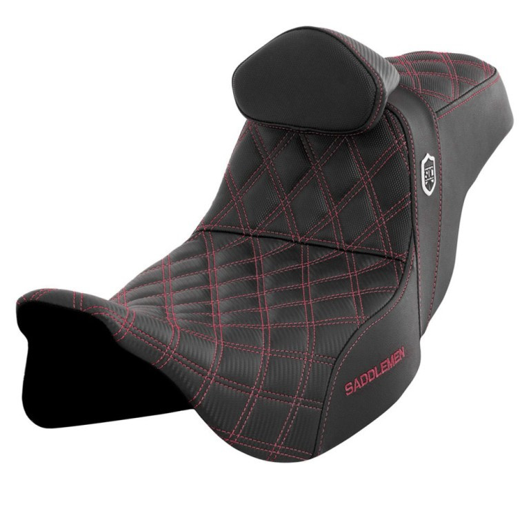 Saddlemen SDC Pro Series Performance Gripper Colored Stitch Seat - Harley-Davidson FLHR/FLHT/FLHX/FLTR Touring (2008-2024)