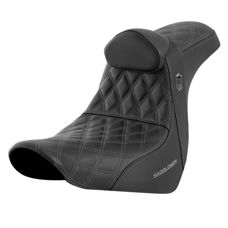 Saddlemen SDC Pro Series Performance Gripper Colored Stitch Seat - Harley-Davidson Low Rider FXLR/FXLRS/FXLRST/Sport Glide FLSB (2018-2026)