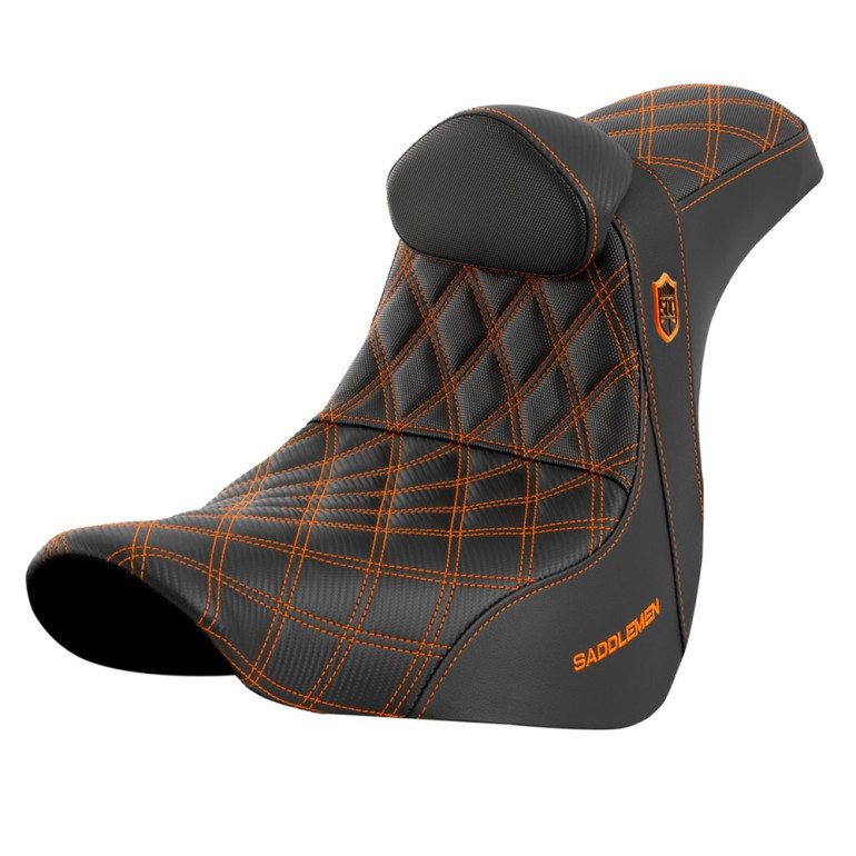 Saddlemen SDC Pro Series Performance Gripper Colored Stitch Seat - Harley-Davidson Low Rider FXLR/FXLRS/FXLRST/Sport Glide FLSB (2018-2026)