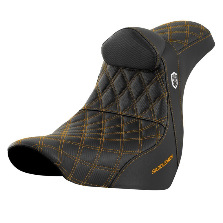 Saddlemen SDC Pro Series Performance Gripper Colored Stitch Seat - Harley-Davidson Low Rider FXLR/FXLRS/FXLRST/Sport Glide FLSB (2018-2026)