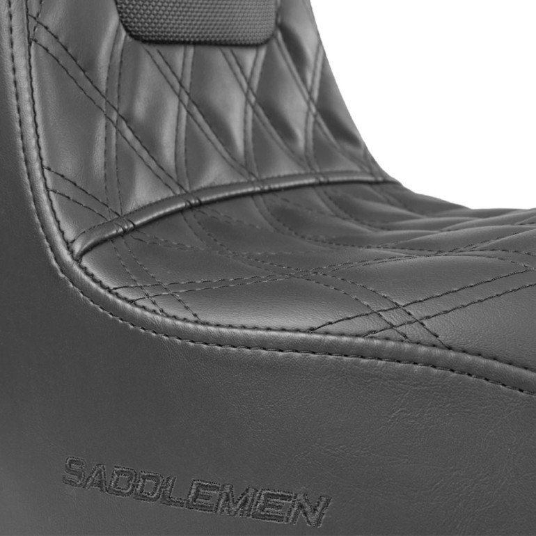 Saddlemen SDC Pro Series V2 Lattice Stitch Seat - Harley-Davidson Street Bob FXBB/FXBBS/Standard FXST (2018-2026)