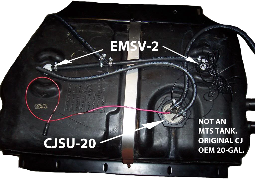 MTS 21 Gal Extended-Range Gas Tank - Jeep CJ5/CJ7 (1978-1986)