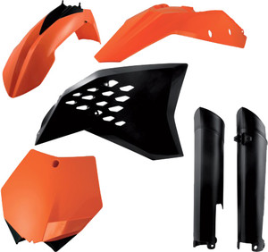 Acerbis Plastic Kit - KTM 144 Sx (2007-2008) / KTM 125 SX/150 SX/250 SX/250 SX-F/450 SX-F (2007-2010) / KTM 200 Xc/505 Xc-F (2008-2009)