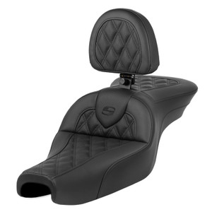 Saddlemen Road Sofa Lattice Stitch Seat - Harley-Davidson Sportster 3.3 Gal Tank/Forty-Eight (2004-2022)