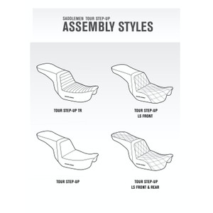 Saddlemen Tour Step-Up Seat - Harley-Davidson FLHT/FLTR Touring (1997-2007)