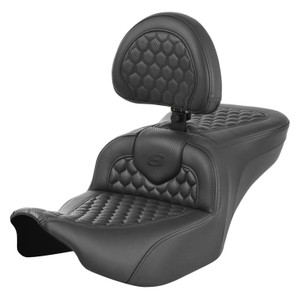 Saddlemen Road Sofa Honeycomb Stitch Seat - Harley-Davidson Road Glide/Street Glide/CVO Road Glide/CVO Street Glide (2023-2026)