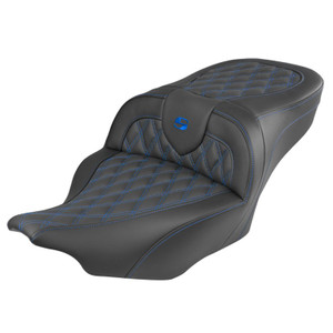Saddlemen Road Sofa King Lattice Stitch Colored Stitch Seat - Harley-Davidson Road Glide/Street Glide/CVO Road Glide/CVO Street Glide (2023-2026)
